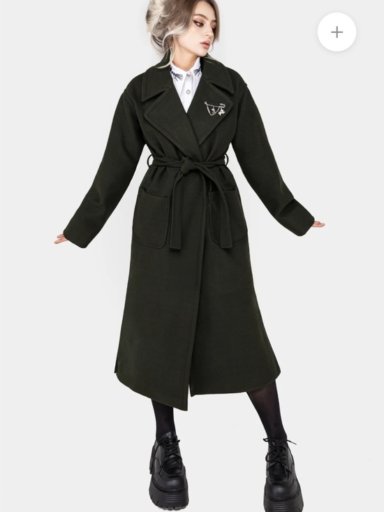 Disturbia Jackets & Blazers - Meltdown oversized Green trench coat
